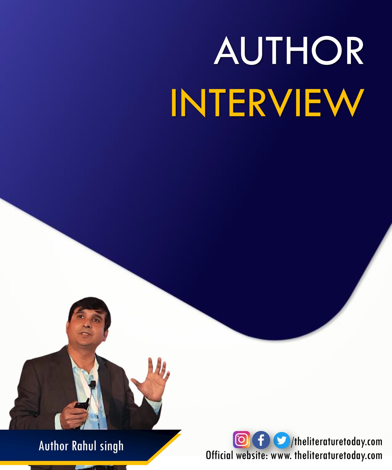 Author Interview | Rahul singh | Evincepub Publishing