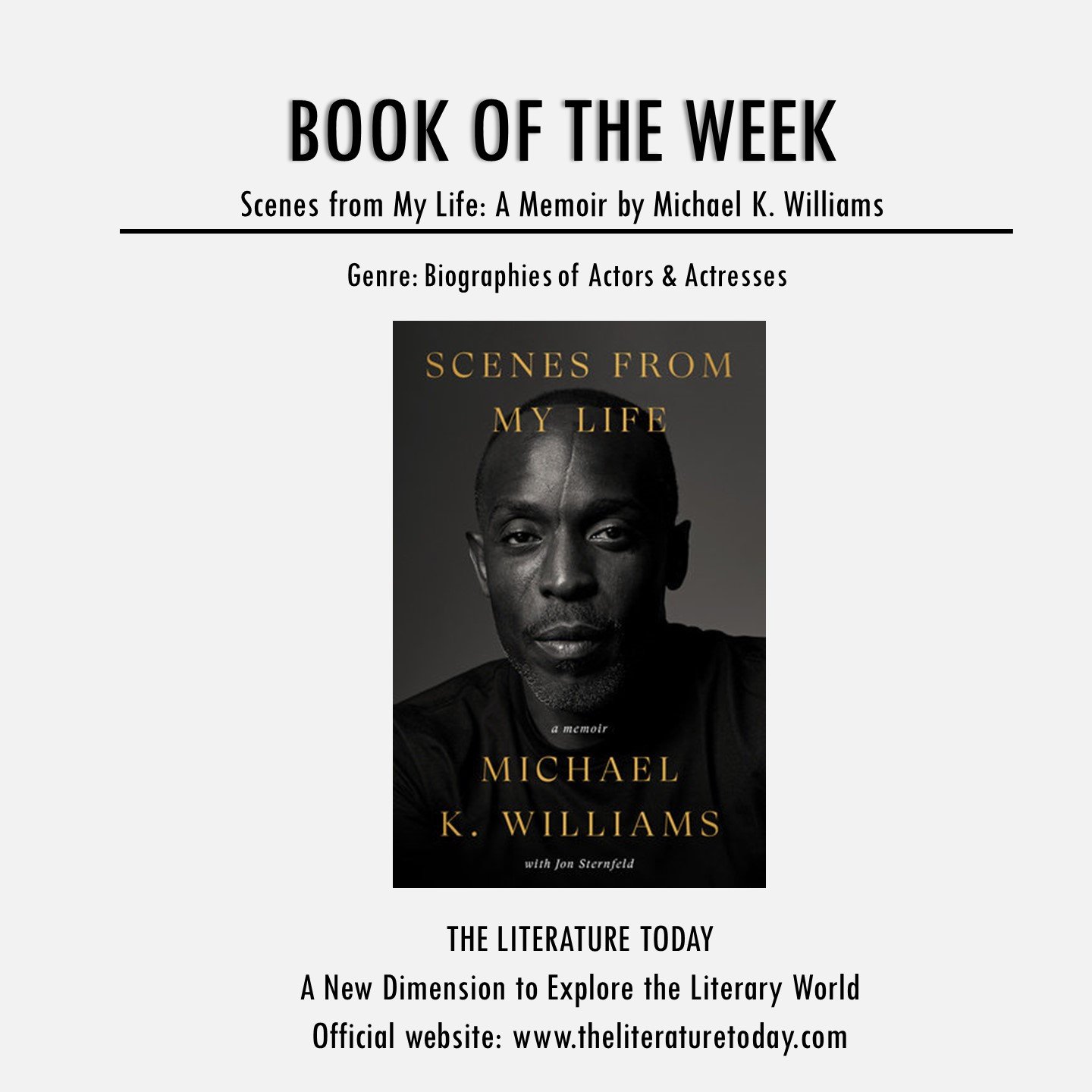 Scenes from My Life, A MEMOIR, By Michael K. Williams and Jon Sternfeld