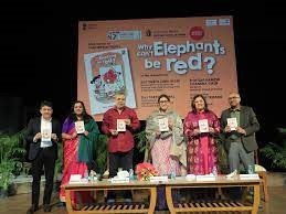 Why Can't Elephants Be Red?, a children's novel by Vani Tripathi Tikoo, is published in Delhi by Smriti Irani and Paresh Rawal.