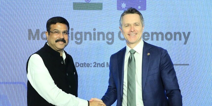 Australian Minister of Education visits India to encourage institutional collaboration