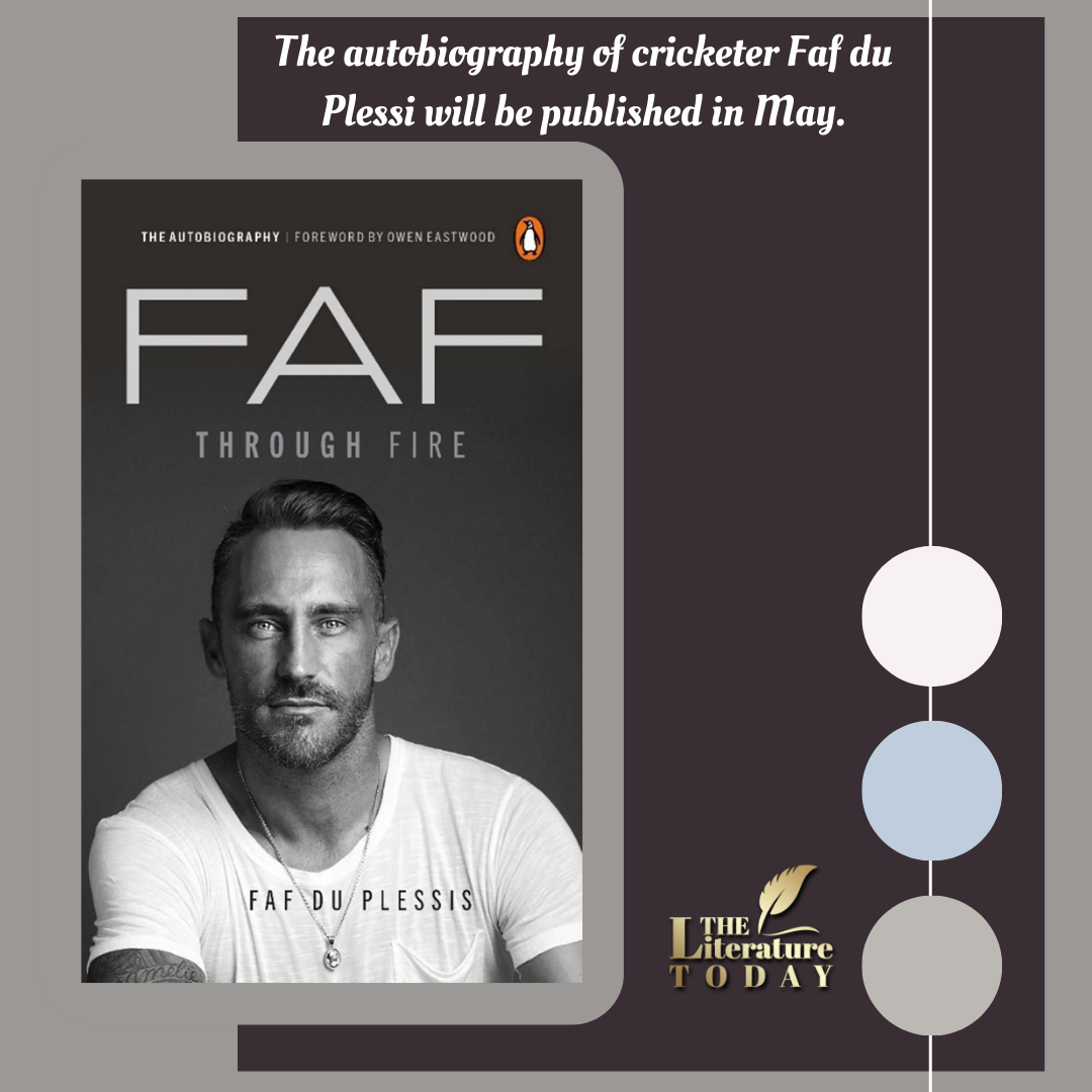The autobiography of cricketer Faf du Plessi will be published in May.