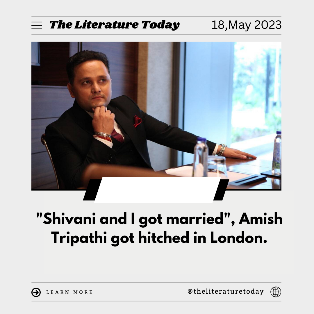 Shivani and I got married, Amish Tripathi got hitched in London.
