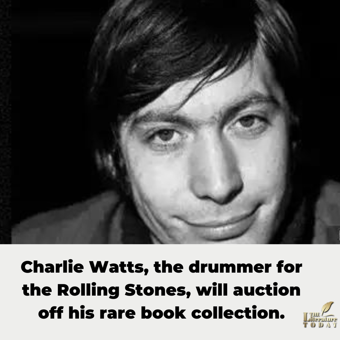 Charlie Watts, the drummer for the Rolling Stones, will auction off his rare book collection.
