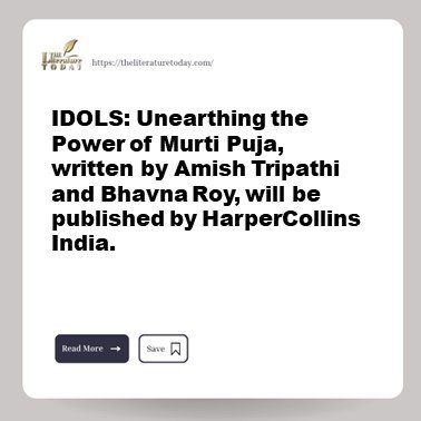 IDOLS: Unearthing the Power of Murti Puja, written by Amish Tripathi and Bhavna Roy, will be published by HarperCollins India.