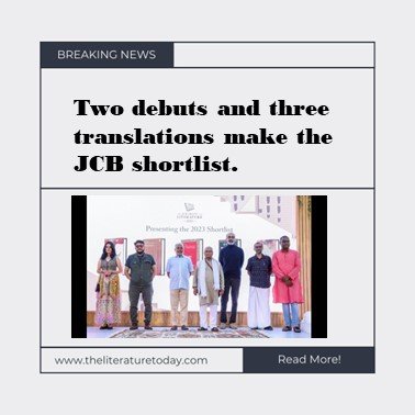 Two debuts and three translations make the JCB shortlist.
