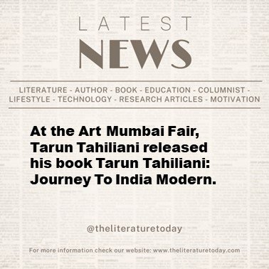 At Art Mumbai Fair, Tarun Tahiliani releases his book Tarun Tahiliani: Journey To India Modern.