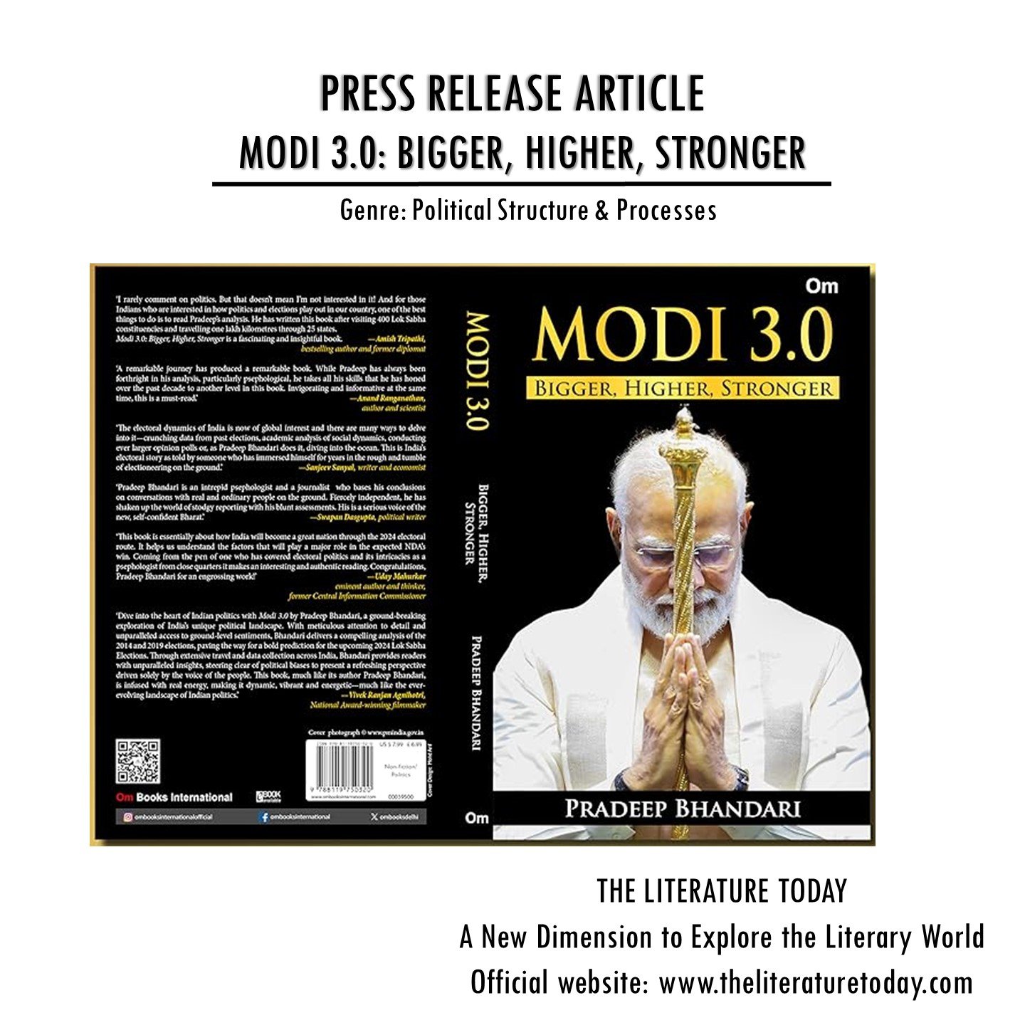 Eminent political journalist, psephologist and bestselling author Pradeep Bhandari returns with interesting predictions for the 2024 General Elections