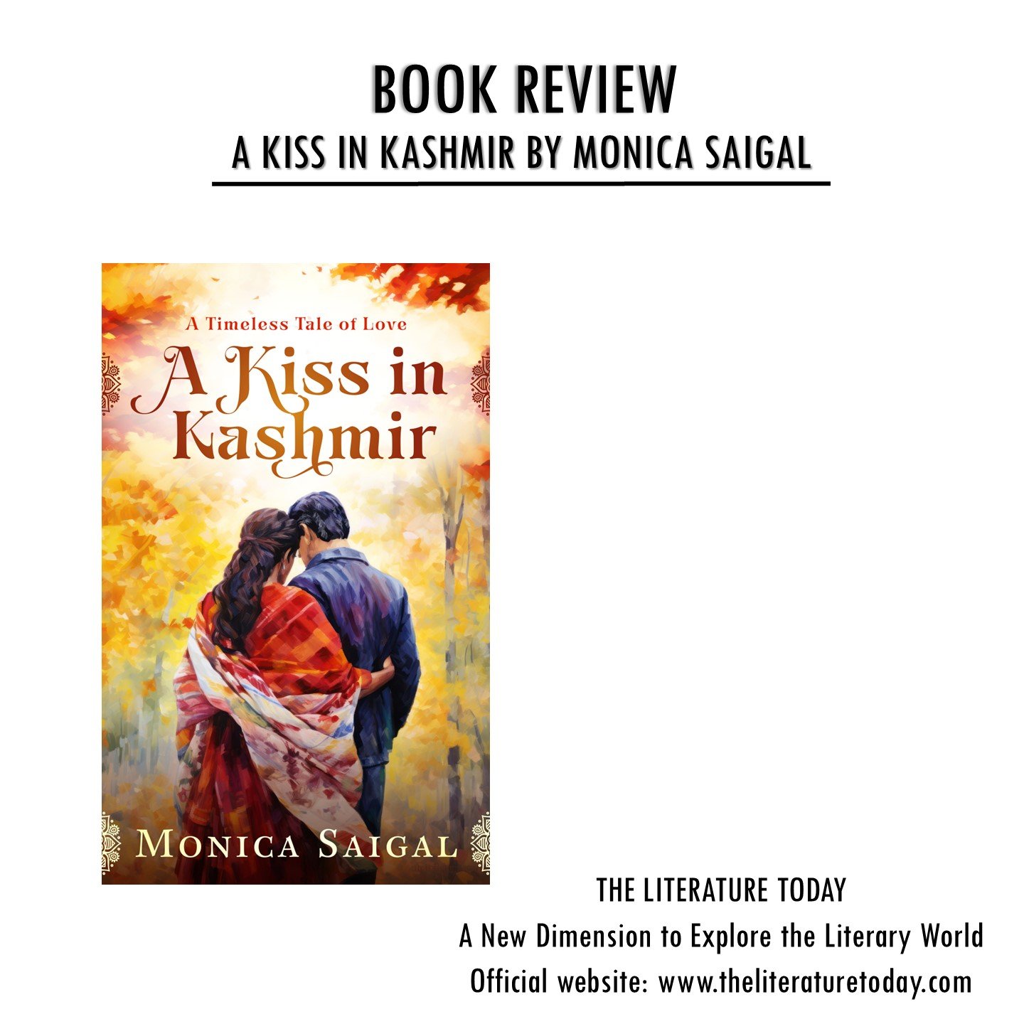  “A Kiss in Kashmir” by Monica Saigal 