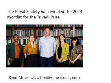 The Royal Society has revealed the 2024 shortlist for the Trivedi Prize.