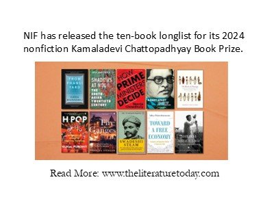 NIF has released the ten-book longlist for its 2024 The nonfiction Kamaladevi Chattopadhyay Book Prize