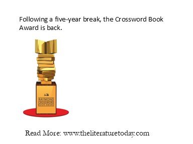 Following a five-year break, the Crossword Book Award is back.