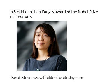 In Stockholm, Han Kang is awarded the Nobel Prize in Literature.