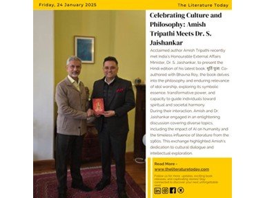 Celebrating Culture and Philosophy: Amish Tripathi Meets Dr. S. Jaishankar