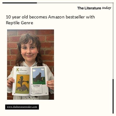 10 year old becomes Amazon bestseller with Reptile Genre