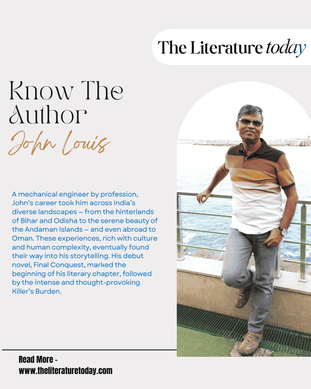 John Louis: From Curious Young Reader to Thriller Novelist