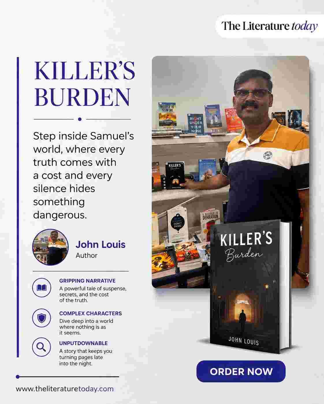 Killer’s Burden by John Louis: A Psychological Thriller That Explores the Darkness Within