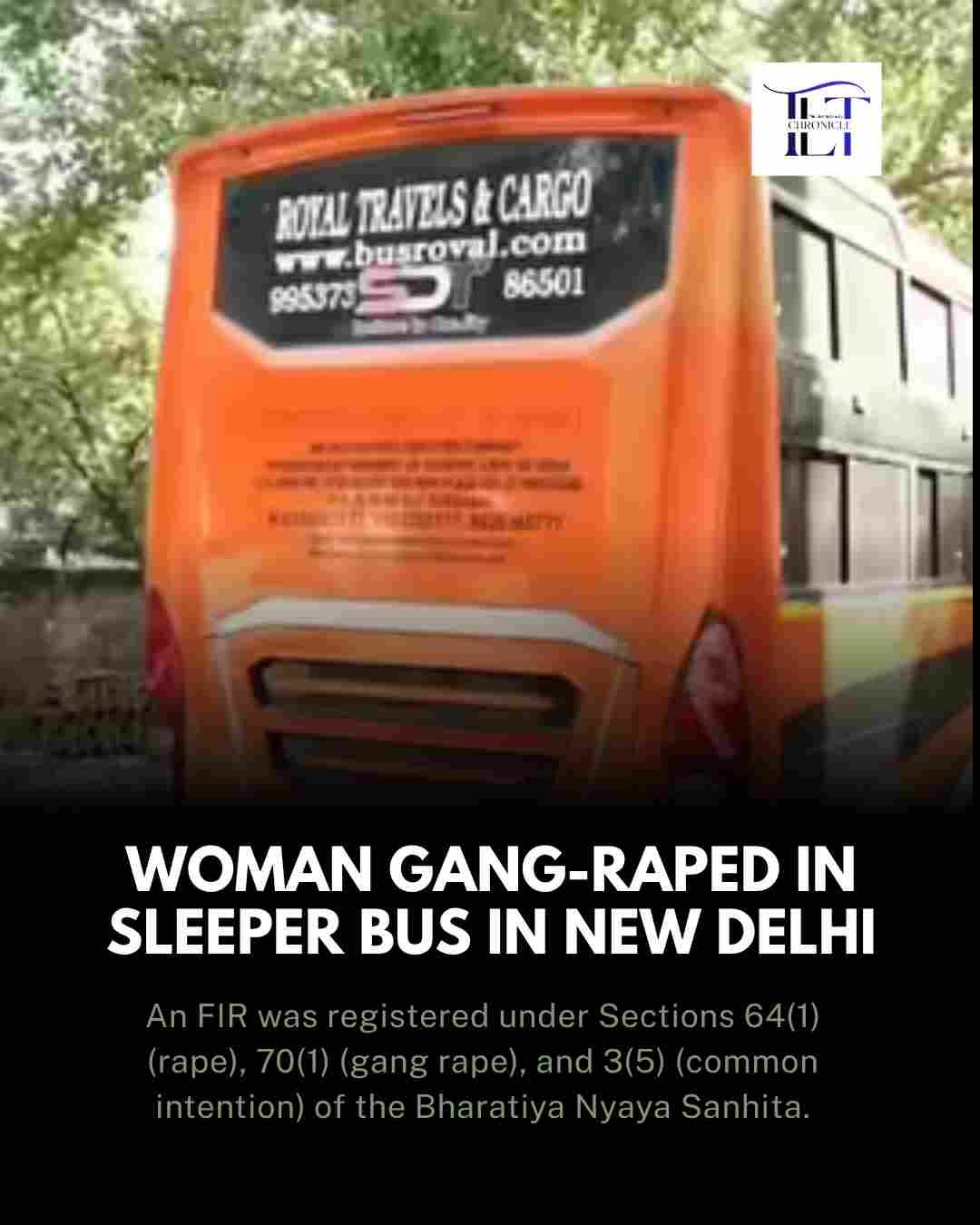 Woman Assaulted Inside Sleeper Bus in New Delhi; Two Arrested