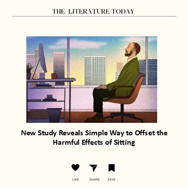 New Study Reveals Simple Way to Offset the Harmful Effects of Sitting