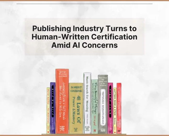 Who Wrote the Book? Publishing Industry Turns to Human-Written Certification Amid AI Concerns