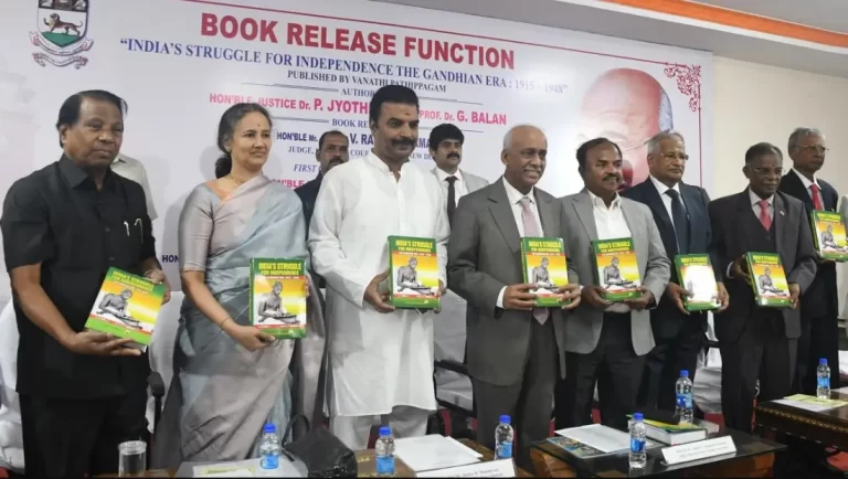 India’s Struggle for Independence – Gandhian Era, a novel, was published.